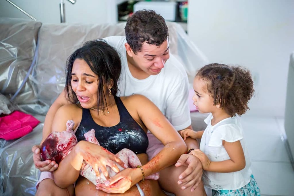 Photographer's Series of a Big Sister at Her Mom's Birth