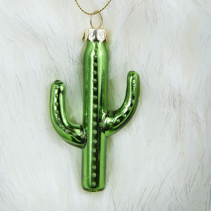 Glass Cactus Ornament ($7, originally $10)