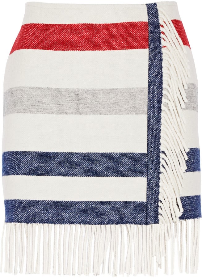 Paul & Joe Titane Striped Wool-Blend Mini Skirt ($146, originally $365)