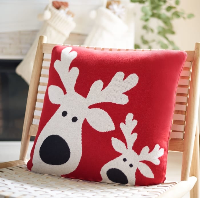 Jolly Joy Pillow in Red