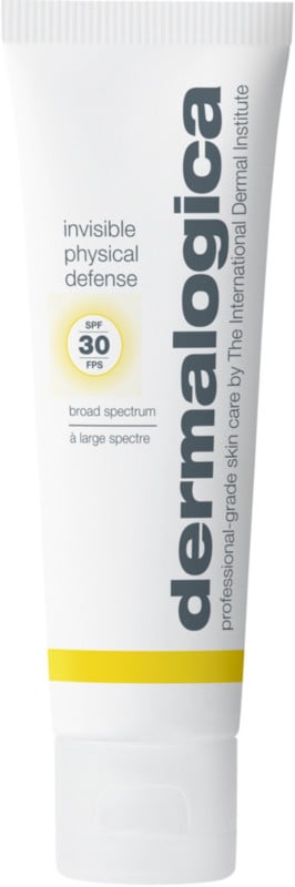 Best Physical Face Sunscreen: Dermalogica Invisible Physical Defense Sunscreen SPF 30