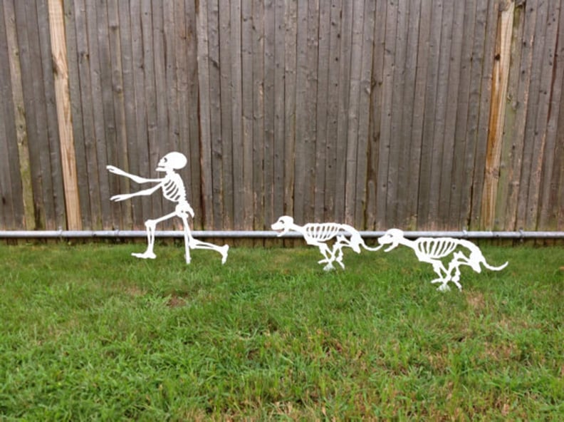 Halloween Running Dog Skeletons