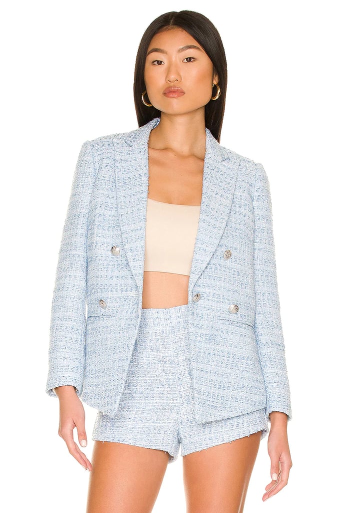 A Tweed Suit: Central Park West Silvie Tweed Blazer and Shorts