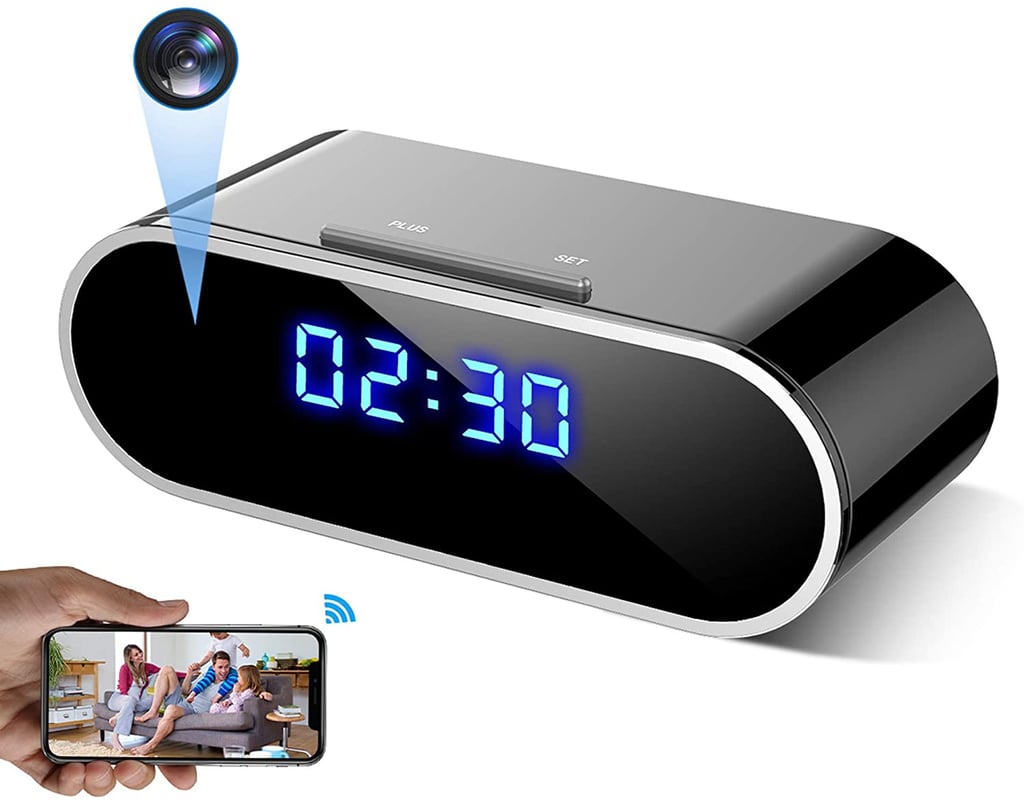 WEMLB Alarm Clock Night Vision/Motion Detection/Loop Recording Wireless Security Camera