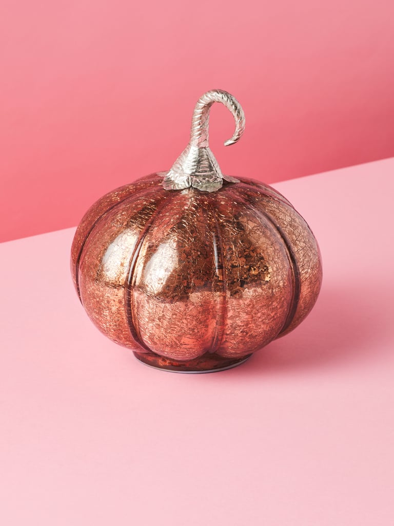 Led Copper Glass Pumpkin