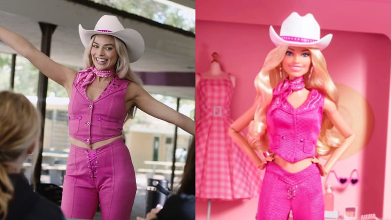 Mattel HPK00 Barbie The Movie 2023 Margot Robbie Barbie da collezione con  abito western rosa e
