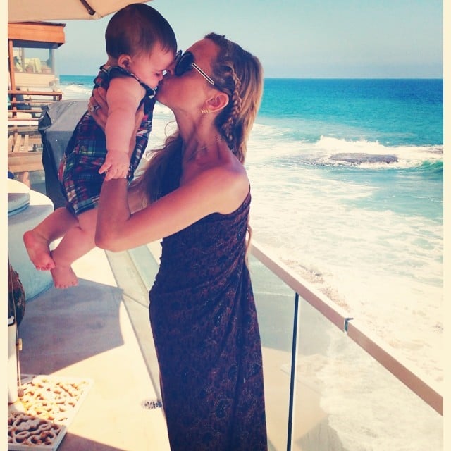 Rachel Zoe grabbed a seaside smooch from her little one, Kaius, while vacationing in the Hamptons.
Source: Instagram user rachelzoe
