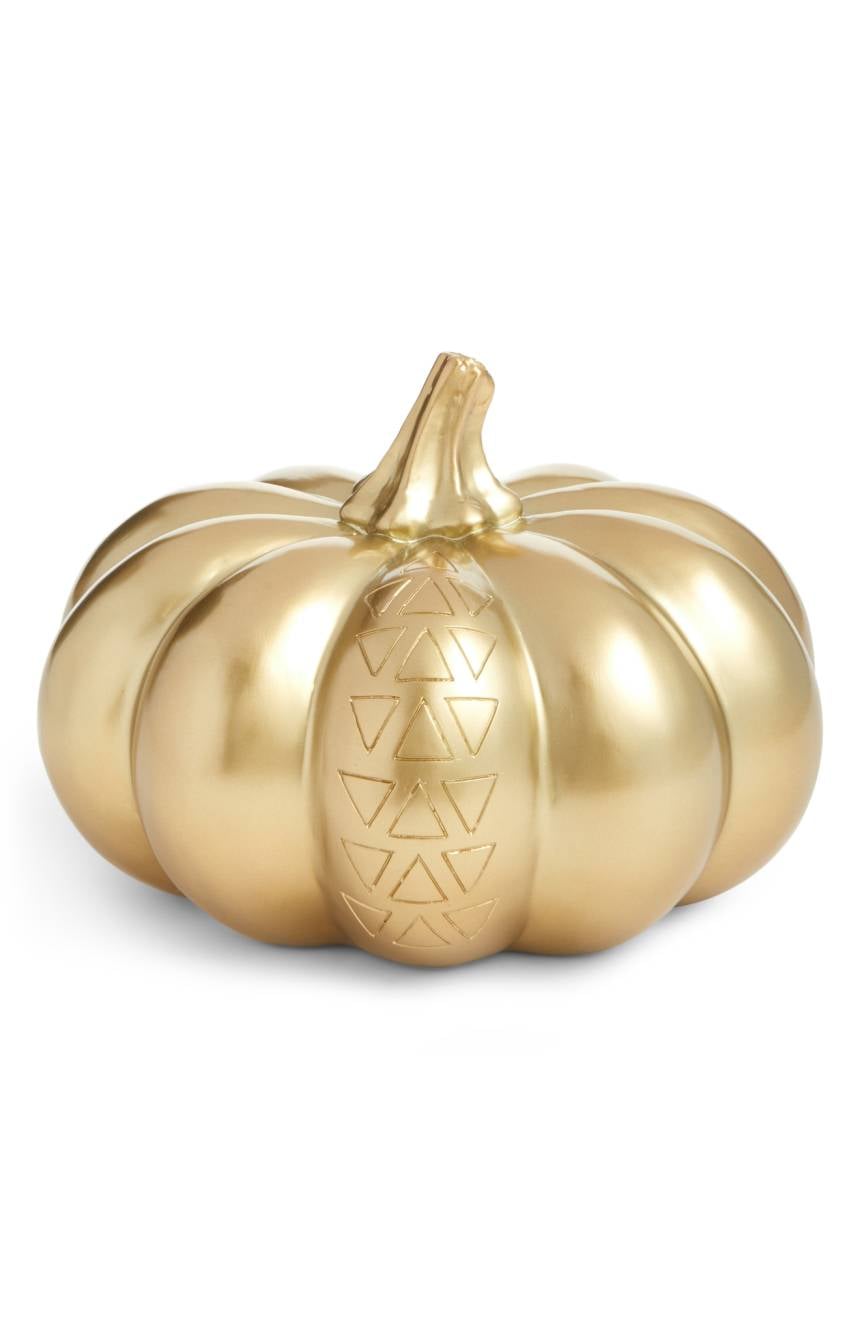 Levtex Goldtone Pumpkin Decoration 18 Shockingly Cool Halloween