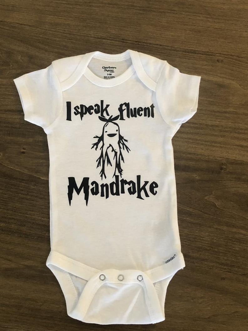 I Speak Fluent Mandrake Harry Potter Onesie