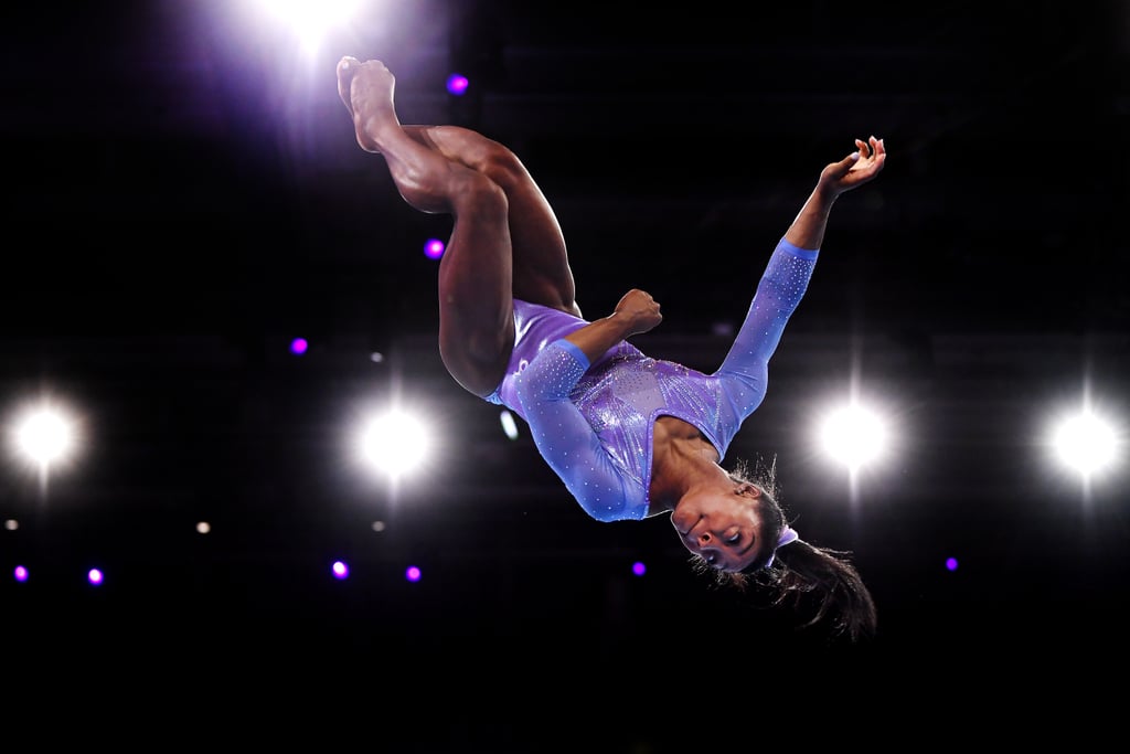 多少世界冠军金牌西蒙胆汁在自由体操吗?