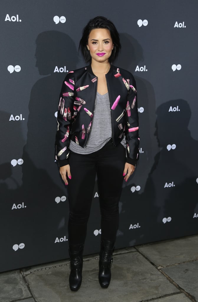 She Wore the Most Amazing Lipstick Jacket