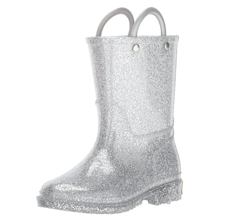 Western Chief Glitter Rain Boot in Silver