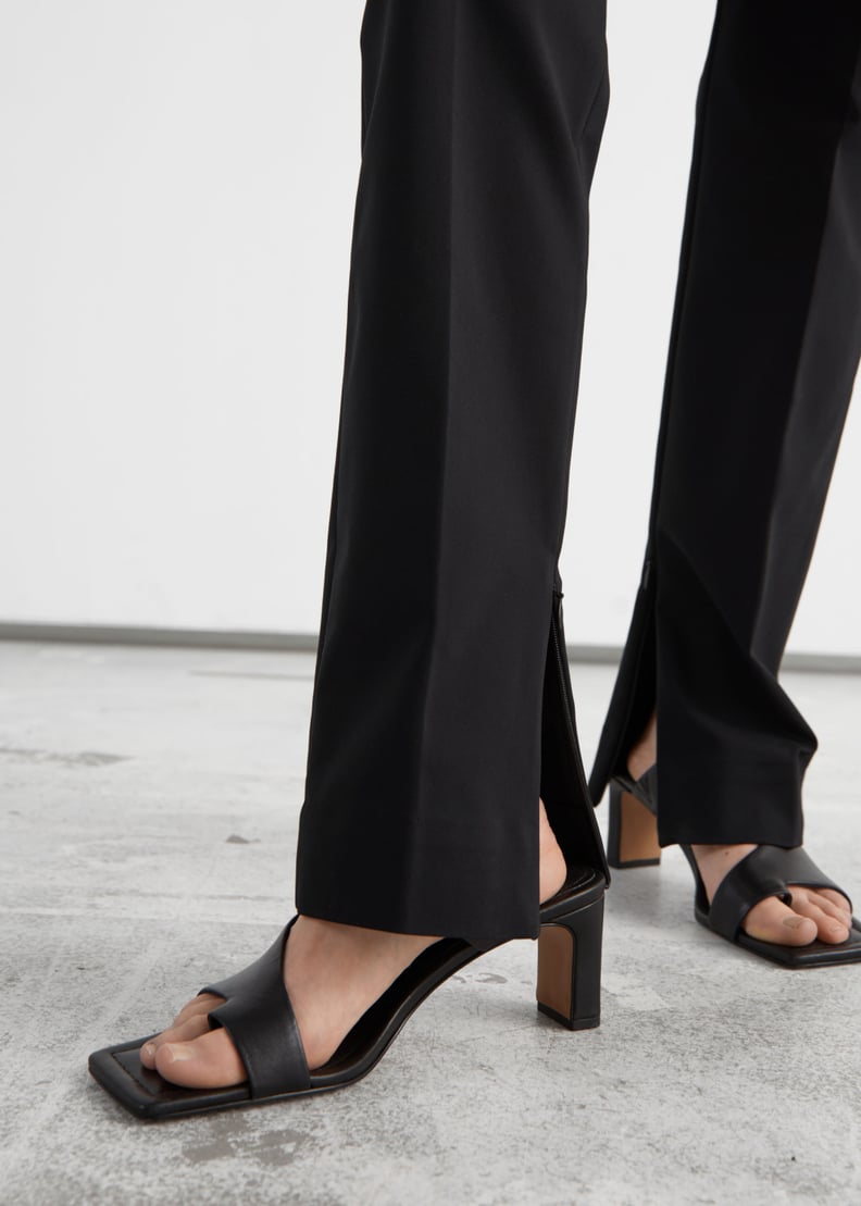 & Other Stories Slim Zip-Cuff Trousers