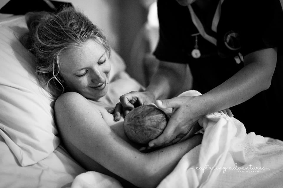 Photos of Moms Breastfeeding For the First Time