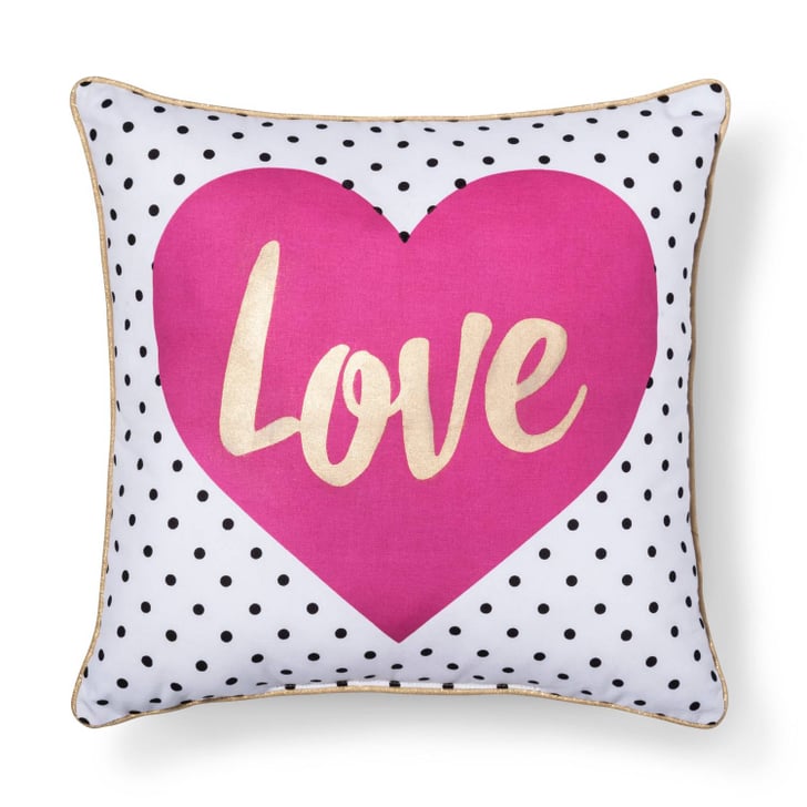 Love Throw Pillow Cheap Valentine's Day Products at Target POPSUGAR