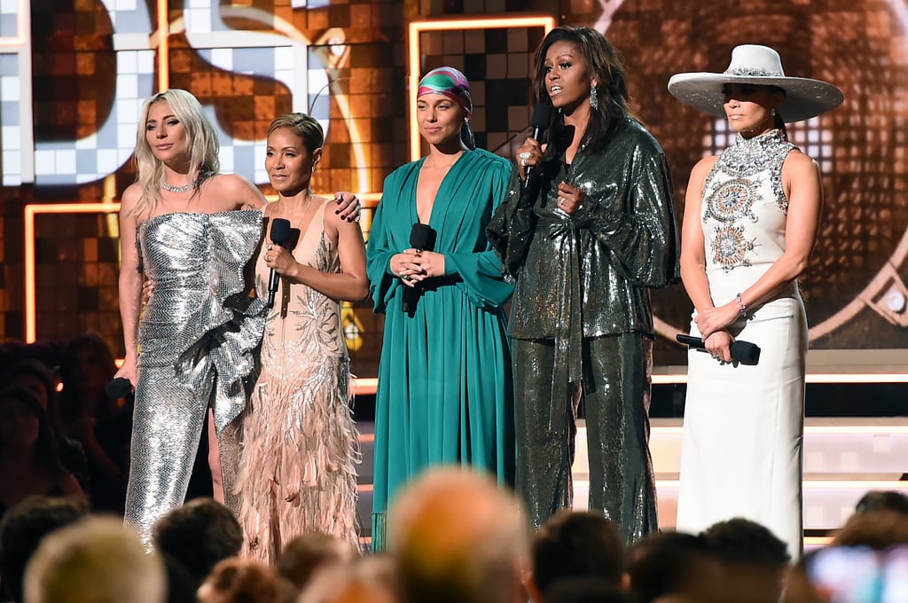 Michelle Obama Sequin Outfit at the 2019 Grammys