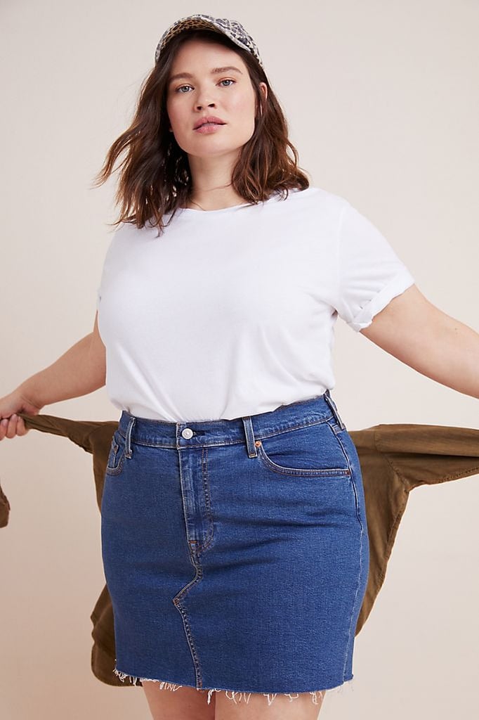 Levi's Denim Plus Mini Skirt | Best Plus-Size Summer Clothes For Women ...