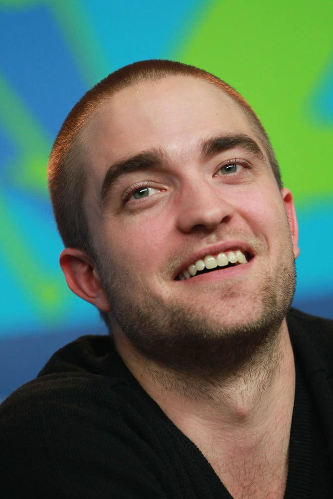 Rob smiled during the early morning press conference in Germany.
Rob smiled during the early morning press conference in Germany.