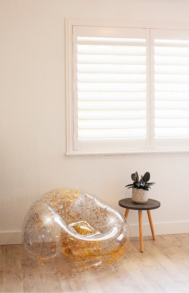 Inflatable Glitter Chair in Gold