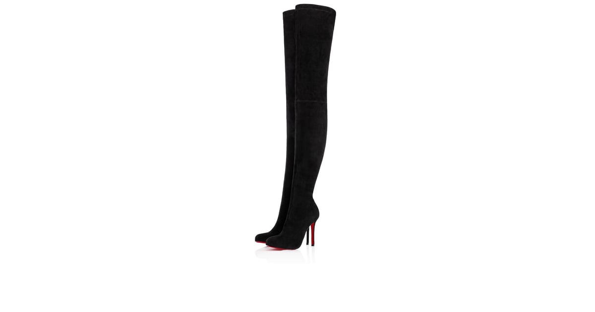 Christian Louboutin Louise X Black Thigh-High Boots | Renata's Fashion ...