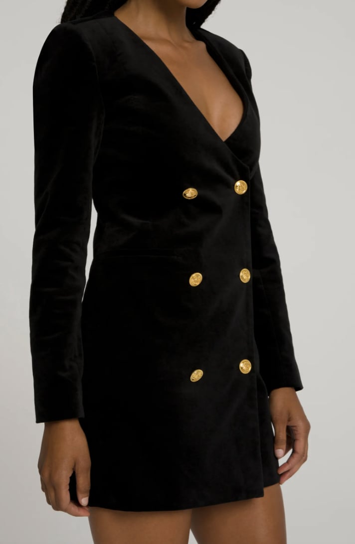 Good American Boss Blazer Long Sleeve Minidress