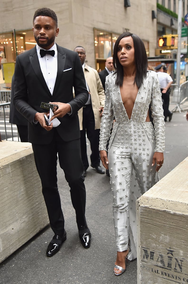 Kerry Washington and Nnamdi Asomugha at the 72nd Annual Tony Awards in 2018