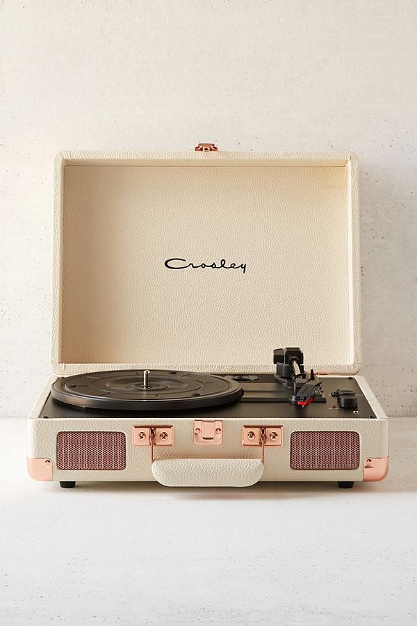 Crosley UO Exclusive Cream + Rose Gold Cruiser Bluetooth Record Player