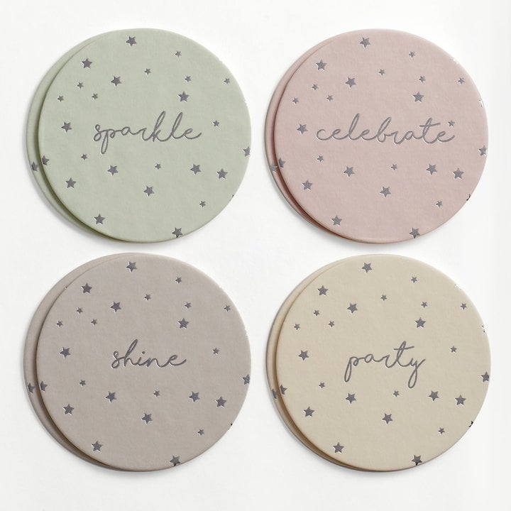 Lauren Conrad Sparkle" Stars Coaster Set