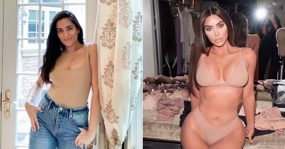 SKIMS on X: .@KimKardashian wears the Fits Everybody Scoop Neck Bra and  Full Brief for her global GRAZIA network takeover. Shop the look now at   and enjoy free shipping on domestic