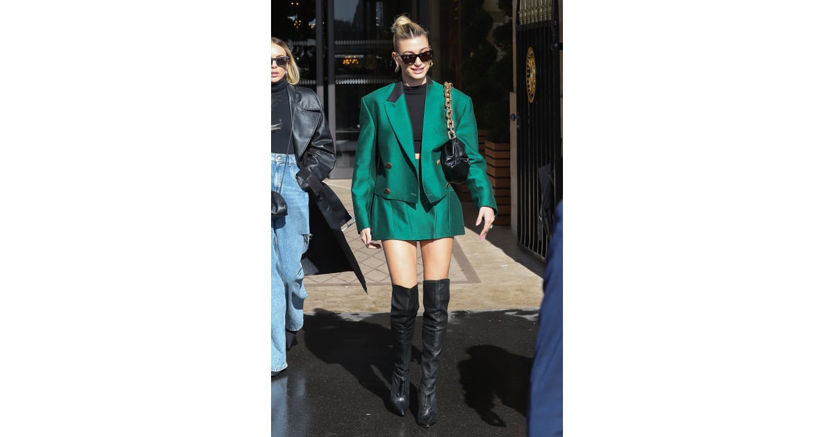 Hailey Biebers Bright Looks For Paris Fashion Week Popsugar Fashion Middle East Photo 8 