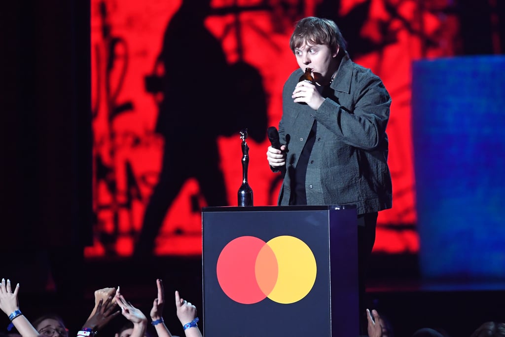 Lewis Capaldi on Stage at the 2020 BRIT Awards