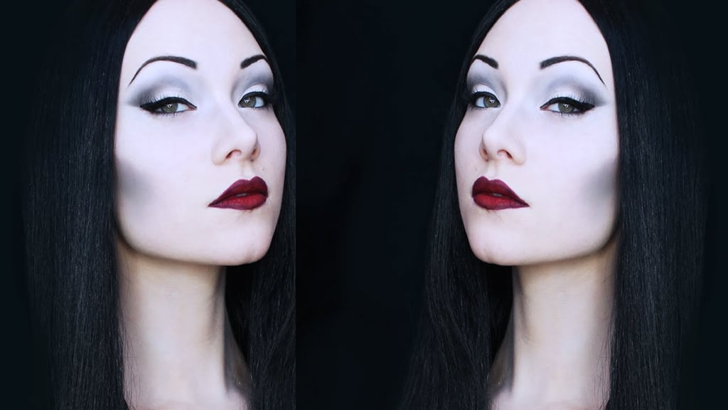 Easy Morticia Addams Halloween Makeup