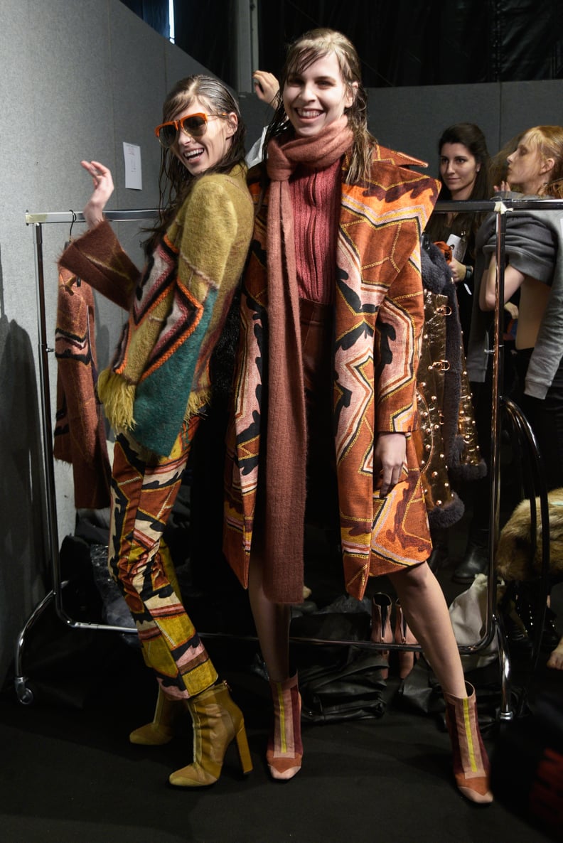 Backstage at Just Cavalli