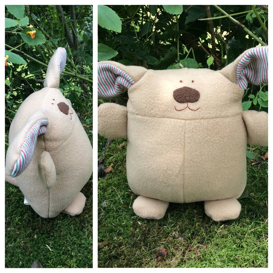 stuffed animal made from hospital blanket