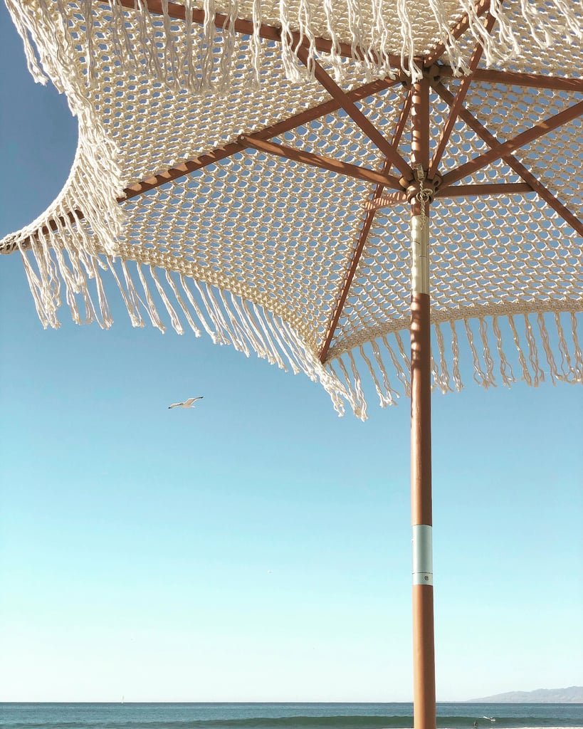 For Midday Sunbathing: Crochet Macrame Umbrella