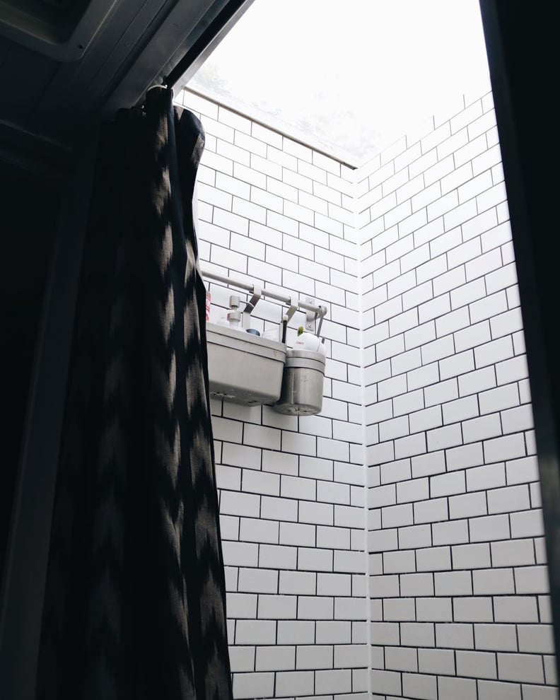 The Shower Has a Skylight Above It