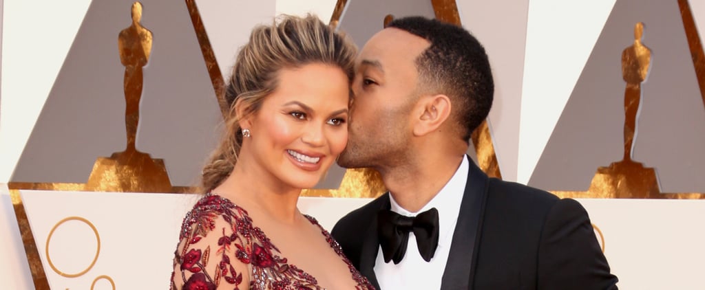 Chrissy Teigen and John Legend at the Oscars 2016