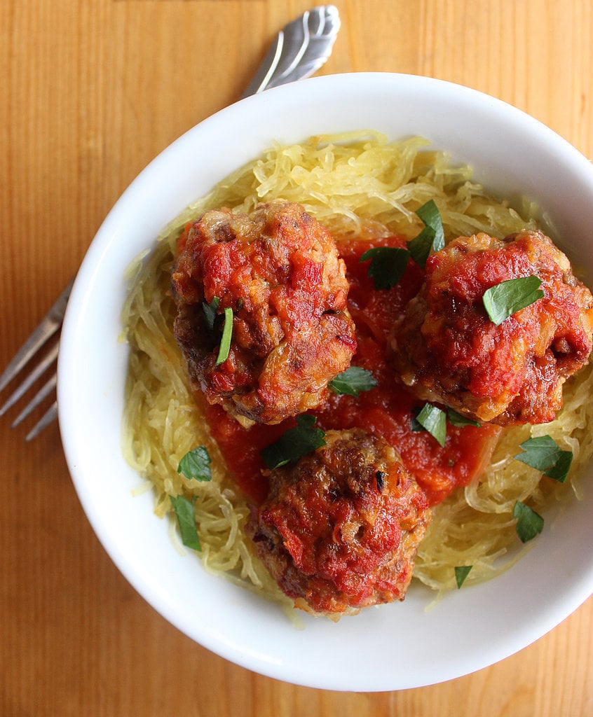 Dinner: Meatballs and Spaghetti Squash
