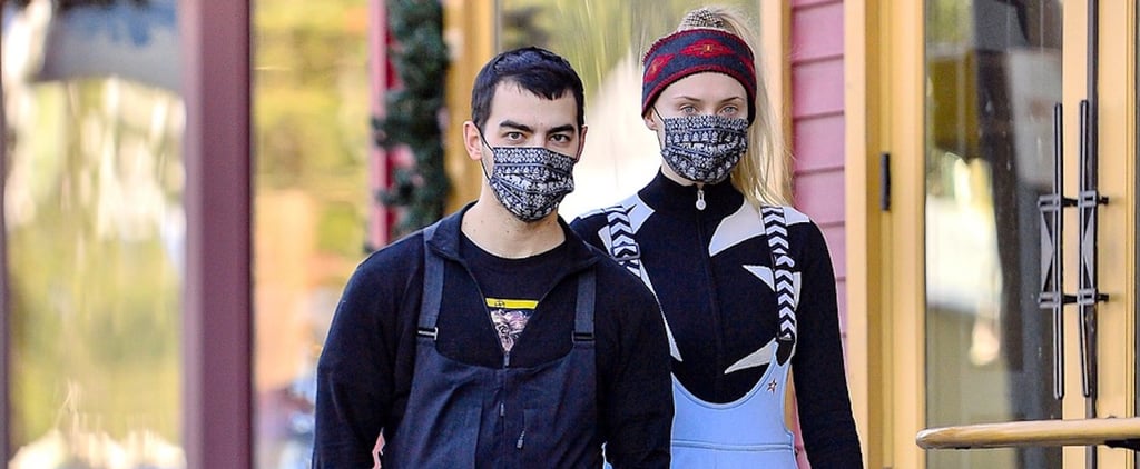 Sophie Turner and Joe Jonas Wore Matching Masks While Skiing
