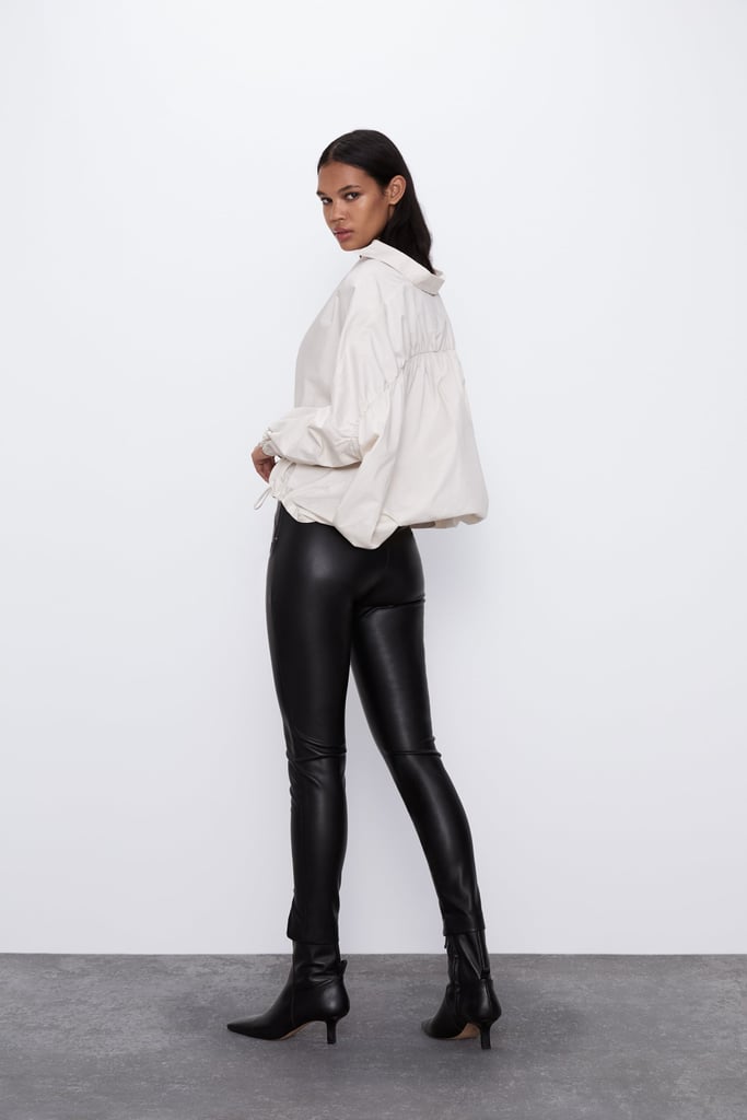 Zara Faux Leather Leggings
