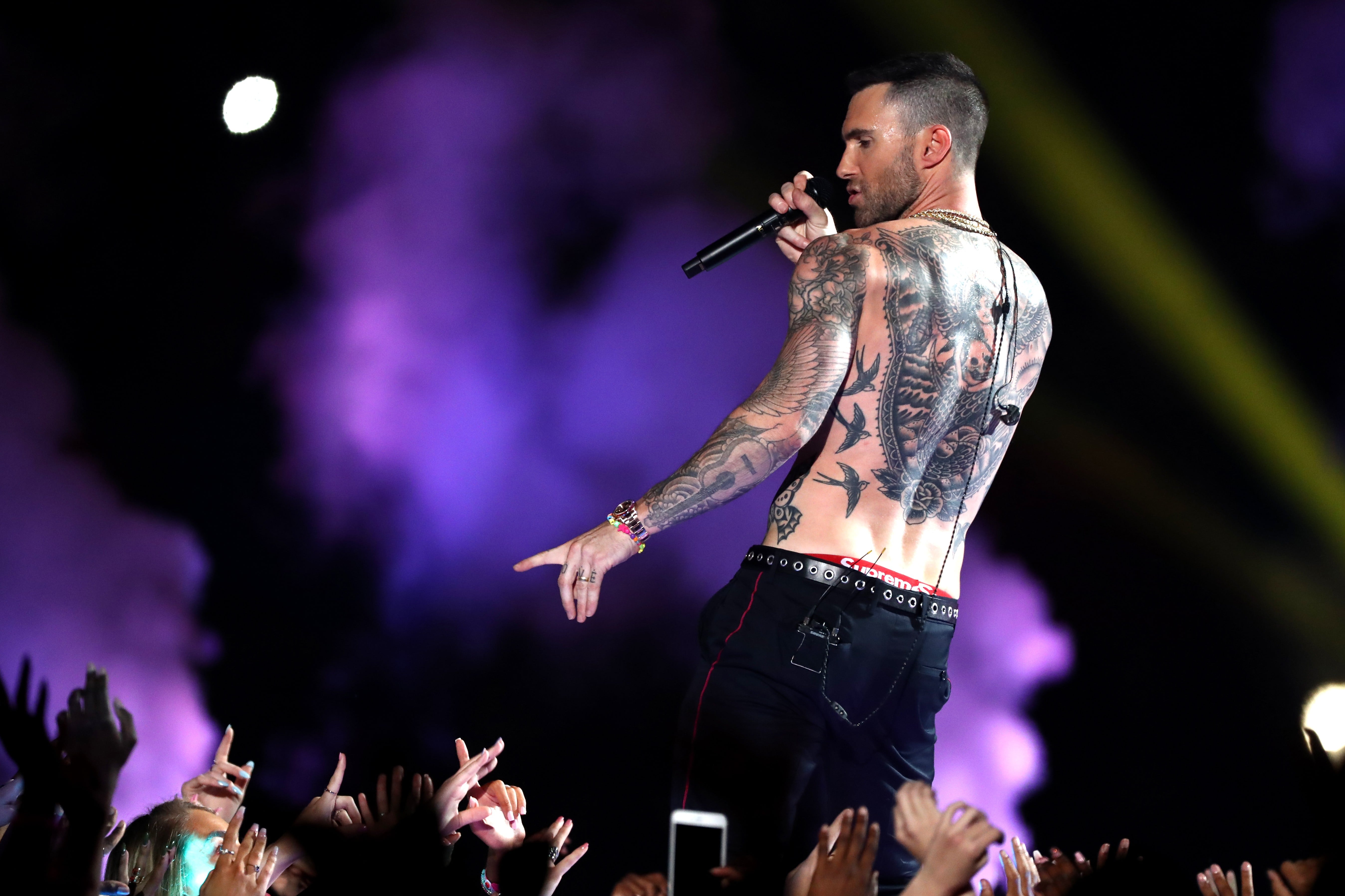 Who Did Adam Levine Shout Out During Maroon 5 Super Bowl Halftime?