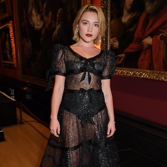 Florence Pugh's Black Rodarte Sheer Dress