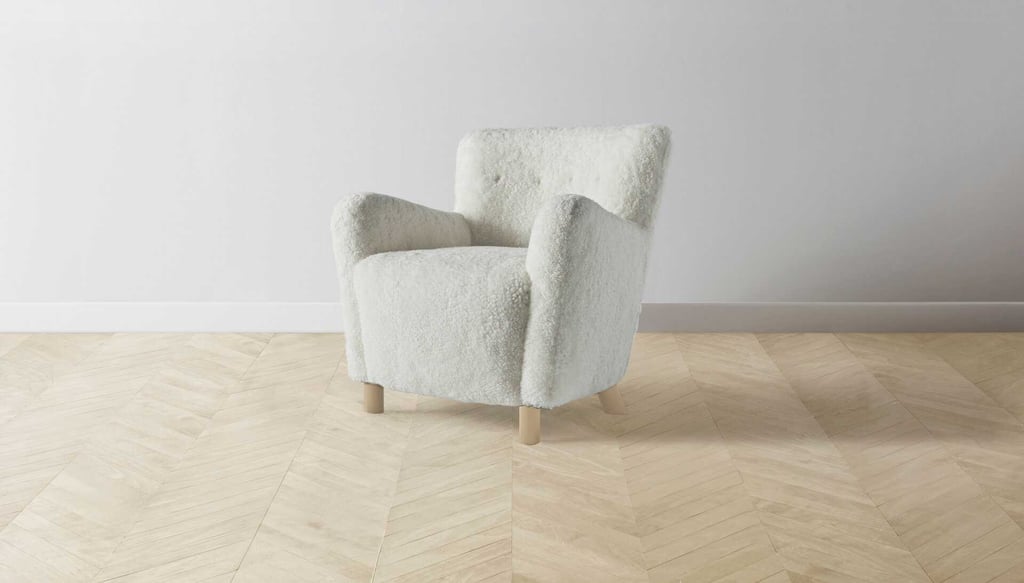 Best Shearling Chair: Maiden Home Perry Chair