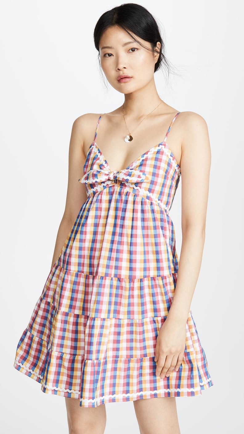 English Factory Gingham Mini Dress