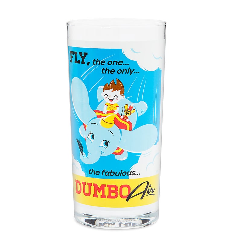 Dumbo the Flying Elephant Retro Glass Tumbler