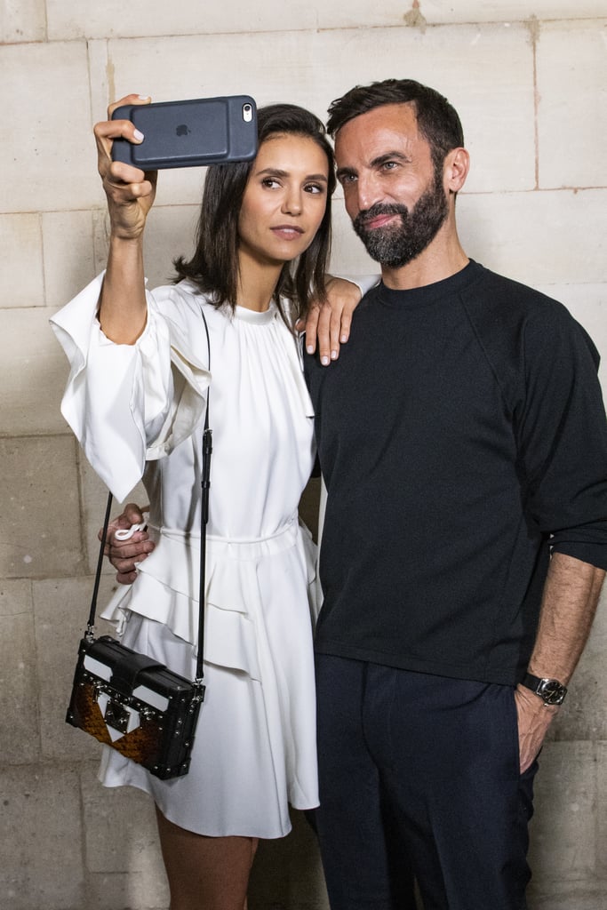 Pictured: Nina Dobrev and Nicolas Ghesquière