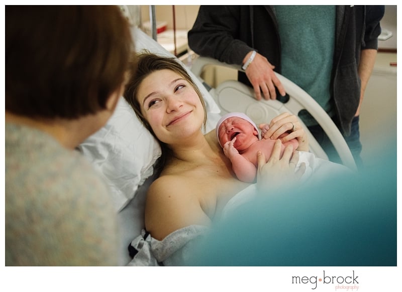 Mom's Reaction to Delivering a 9-Pound Baby