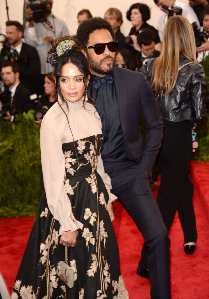 Lisa Bonet and Lenny Kravitz at the Met Gala 2015