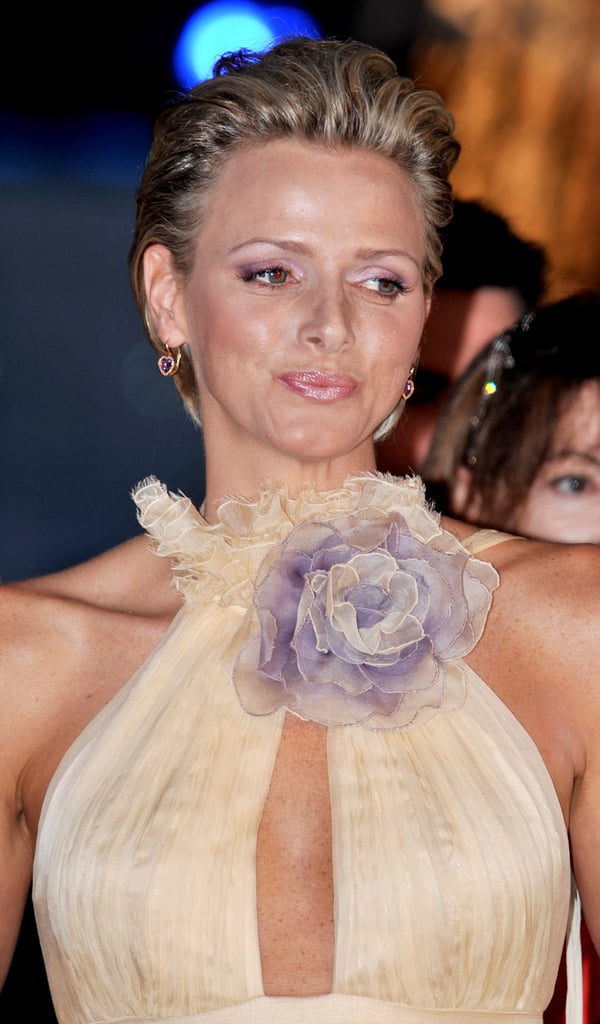 Princess Charlene bloomed at the 60th Monte Carlo Red Cross Ball in August 2008.