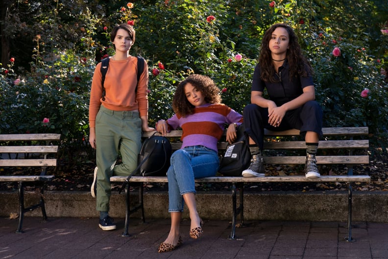 TRINKETS, from left: Brianna Hildebrand, Quintessa Swindell, Kiana Madeira in 'Mirrors', (Season 1, Episode 101, aired June 14, 2019), ph: Allyson Riggs / Netflix / Courtesy Everett Collection